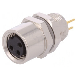 Conector M8 Mamă 3 Pin IP67 60V | Electronic-mag.ro | Componente Electronice