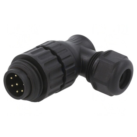Mufă tată PIN 7mm lipire filet exterior rotire | Electronic-mag.ro | Componente Electronice