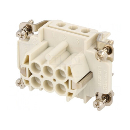Conector HDC Inserturi Contact Mamă 6P 16A | Electronic-mag.ro | Componente Electronice