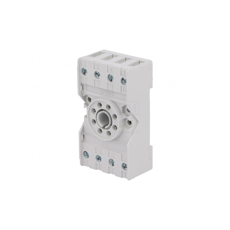 Stativ PIN pe panou pentru șină DIN 10A 250VAC R15 | Electronic-mag.ro | Componente Electronice