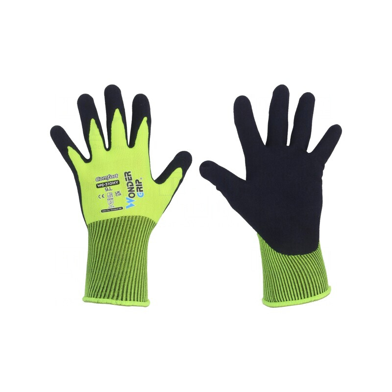 Mănuși Protecție Galbene Poliester Dimensiune L 9 Comfort | Electronic-mag.ro | Componente Electronice Mănuși Protecție Galbene Poliester Dimensiune L 9 Comfort | Electronic-mag.ro | Componente Electronice