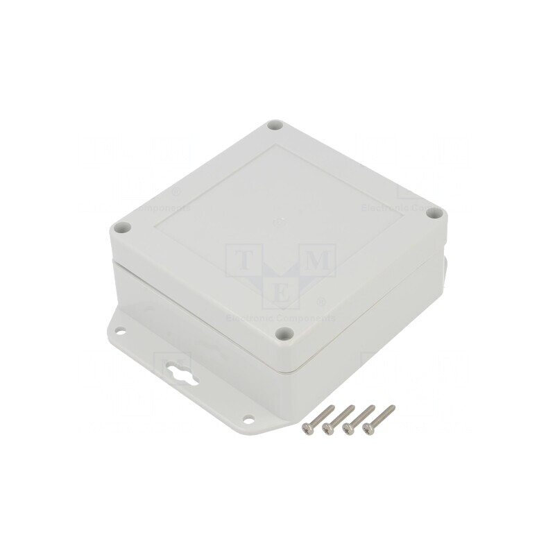 Carcasă universală ABS gri deschis 105x105x45mm | Electronic-mag.ro | Componente Electronice