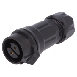 Mufă Circulară 16mm 2 Pini Aurită 10A | Electronic-mag.ro | Componente Electronice