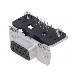 Conector D-Sub 9 Pin Soclu Mamă PCB 90° THT