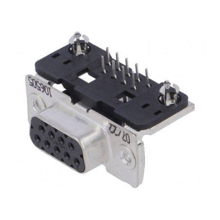Conector D-Sub 9 Pin Soclu Mamă PCB 90° THT | Electronic-mag.ro | Componente Electronice