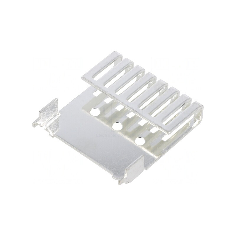 Radiator Extrudat Argintiu 44.7x44.5x10.2mm | Electronic-mag.ro | Componente Electronice