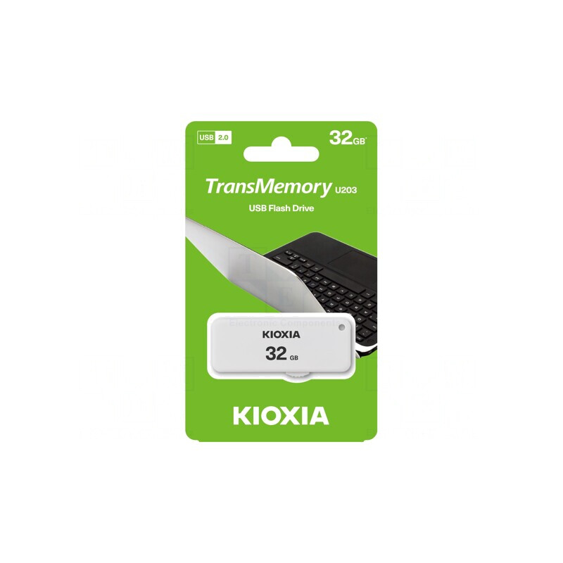 Pendrive USB 2.0 32GB Alb YAMABIKO | Electronic-mag.ro | Componente Electronice