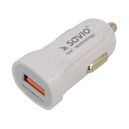 Încărcător USB A Alb 12-24V | Electronic-mag.ro | Componente Electronice