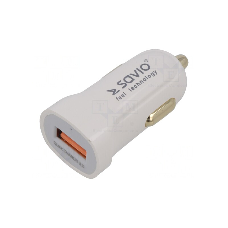 Încărcător USB A Alb 12-24V | Electronic-mag.ro | Componente Electronice