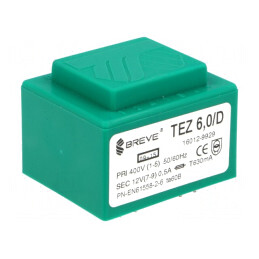 Transformator Încapsulat 6VA 12V 500mA PCB | Electronic-mag.ro | Componente Electronice