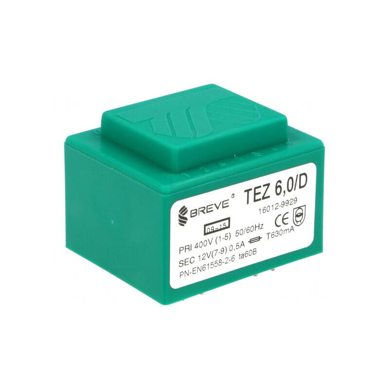 Transformator Încapsulat 6VA 12V 500mA PCB | Electronic-mag.ro | Componente Electronice