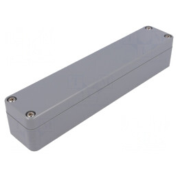 Carcasă Universală ABS Gri Închis IP65 36x184x35mm | Electronic-mag.ro | Componente Electronice