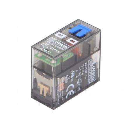 Releu Electromagnetic DPDT 24VDC 8A Cu Soclu | Electronic-mag.ro | Componente Electronice