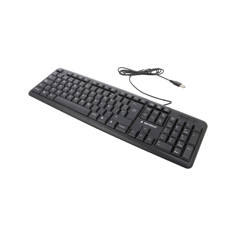 Tastatură USB Neagră ES 1.5m | Electronic-mag.ro | Componente Electronice