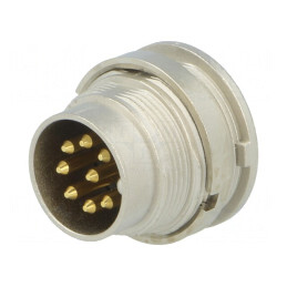 Conector M16 Soclu Tată 8-PIN 5A 60V IP40 0.75mm2 | Electronic-mag.ro | Componente Electronice