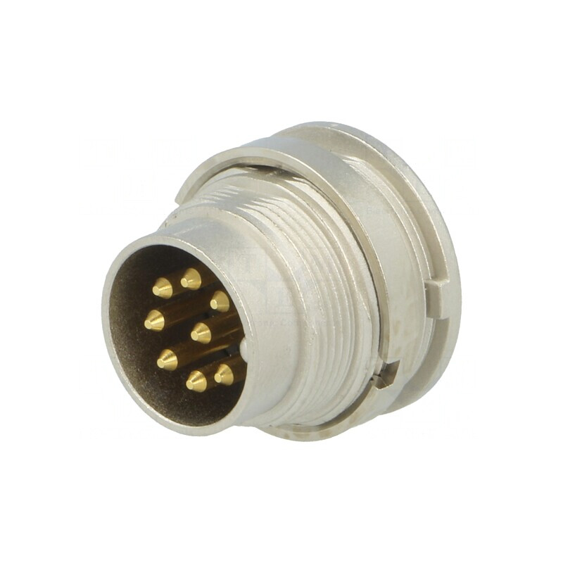 Conector M16 Soclu Tată 8-PIN 5A 60V IP40 0.75mm2 | Electronic-mag.ro | Componente Electronice