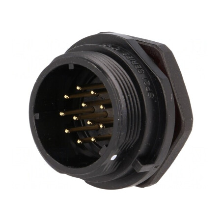 Soclu SP21 Tată 12 PIN IP68 5A 400V 0,75mm2 | Electronic-mag.ro | Componente Electronice