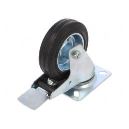 Roată de Transport 100mm Guma 70kg | Electronic-mag.ro | Componente Electronice