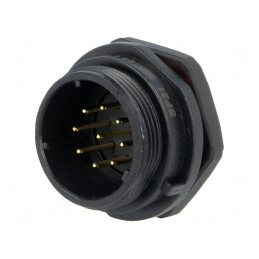 Soclu SP21 tată 9 PIN IP68 5A 500V | Electronic-mag.ro | Componente Electronice