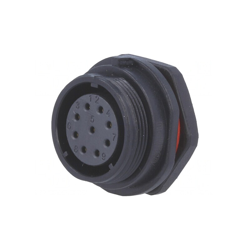 Soclu SP21 Mamă 9 PIN IP68 5A 500V | Electronic-mag.ro | Componente Electronice