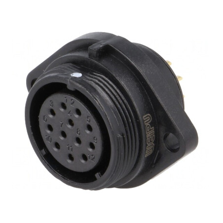 Soclu SP21 Mamă 12 PIN IP68 5A 400V 0,75mm2 | Electronic-mag.ro | Componente Electronice