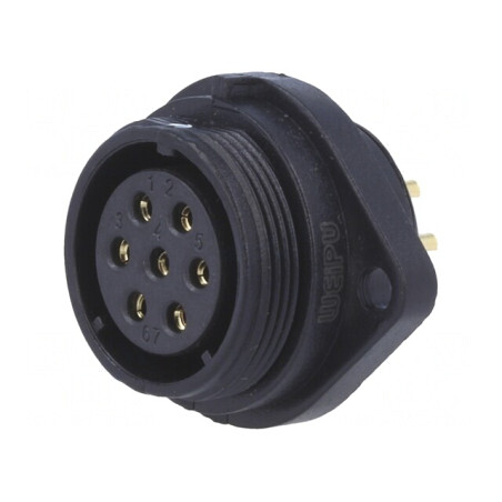 Soclu Mamă SP21 7 PIN IP68 15A 500V | Electronic-mag.ro | Componente Electronice