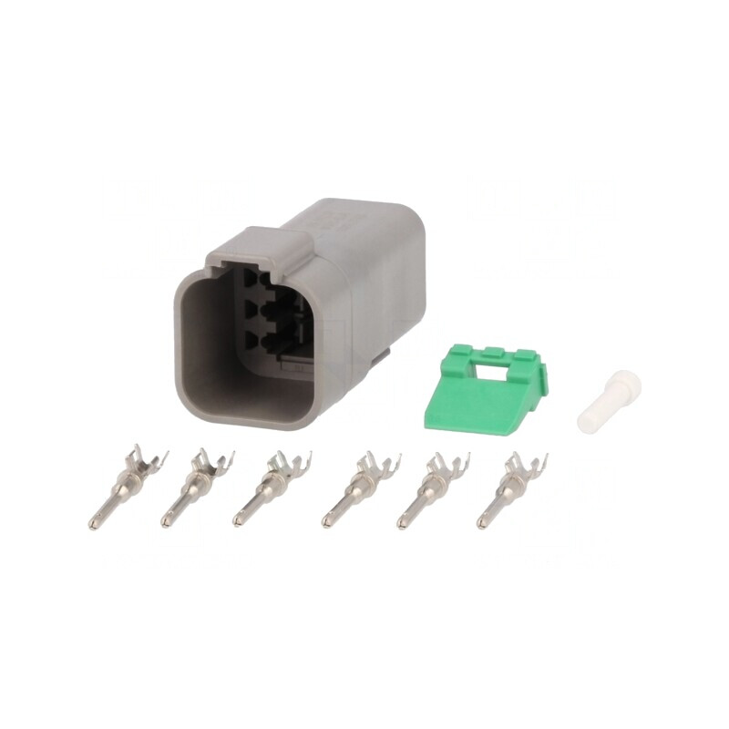 Conector cablu-cablu DT mufă tată 6 pini crimpat | Electronic-mag.ro | Componente Electronice
