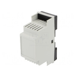 Carcasă pentru șină DIN, gri, 90x35x58 mm, model 2 | Electronic-mag.ro | Componente Electronice