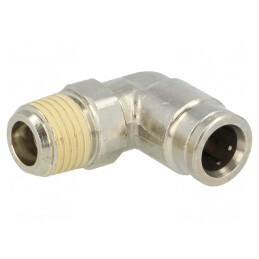 Racord Push-in Unghi Alamă Nichelată BSP 1/4'' | Electronic-mag.ro | Componente Electronice