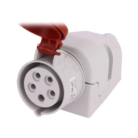 Conector alimentare AC trifazat soclu mamă 16A 400VAC IP44 | Electronic-mag.ro | Componente Electronice