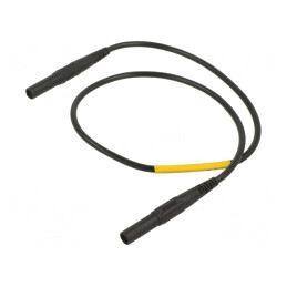 Cablu de măsurare 32A mufă banană 4mm negru | Electronic-mag.ro | Componente Electronice