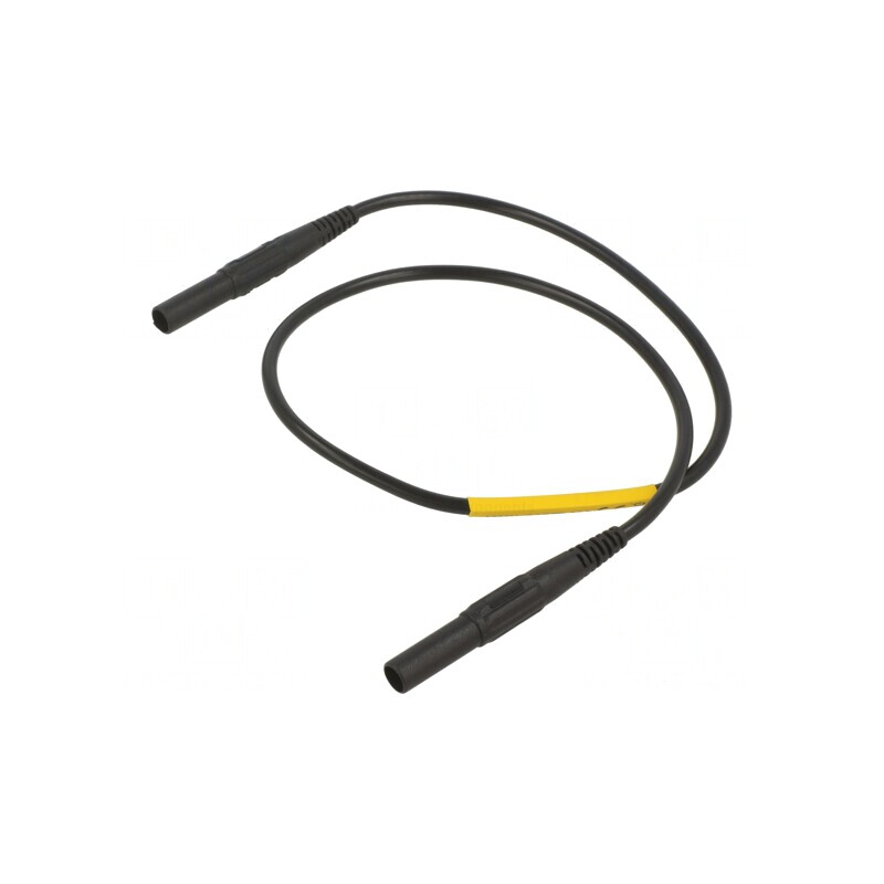 Cablu de măsurare 32A mufă banană 4mm negru | Electronic-mag.ro | Componente Electronice