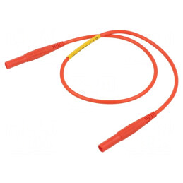 Cablu măsurare 32A mufă banană 4mm roșu | Electronic-mag.ro | Componente Electronice