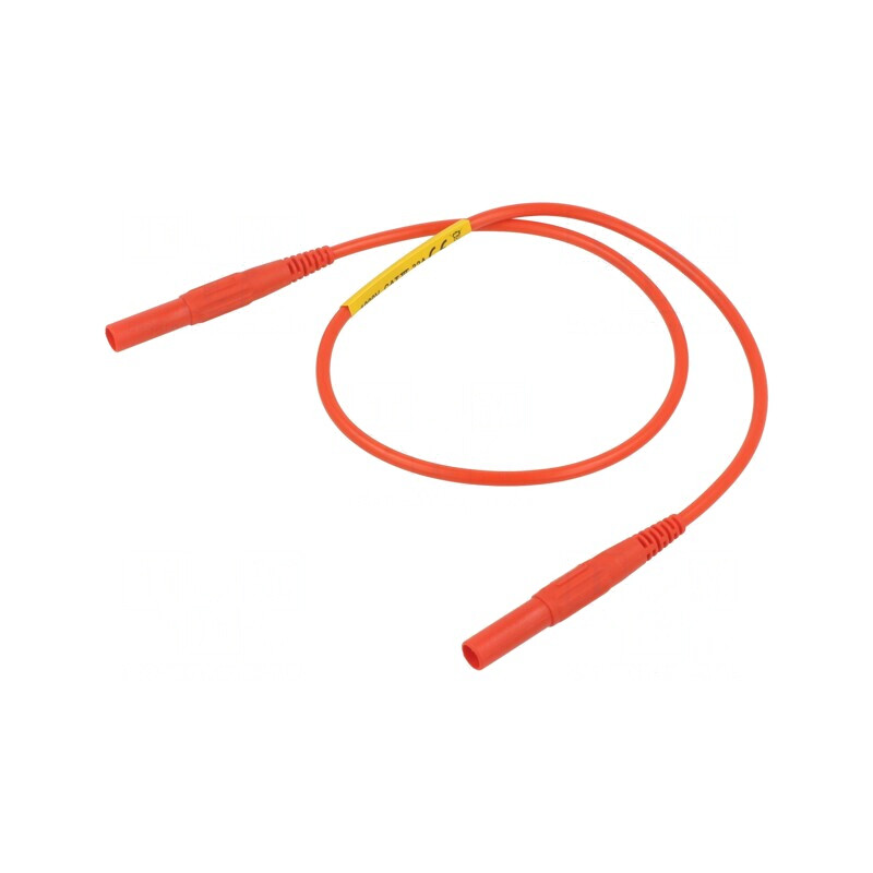 Cablu măsurare 32A mufă banană 4mm roșu | Electronic-mag.ro | Componente Electronice