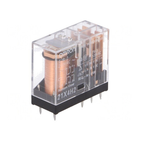 Releu Electromagnetic DPDT 230VAC 5A | Electronic-mag.ro | Componente Electronice