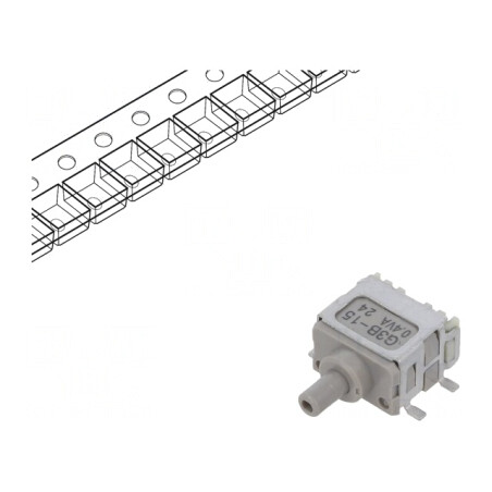 Comutator apăsare SPDT 0,01A/28VAC | Electronic-mag.ro | Componente Electronice