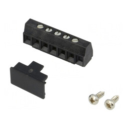 Regletă de conexiuni PCB 90° 3,81mm 5 piste 8A | Electronic-mag.ro | Componente Electronice