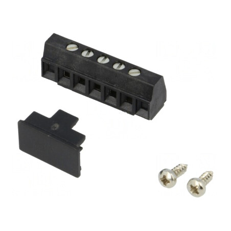Regletă de conexiuni PCB 90° 3,81mm 5 piste 8A | Electronic-mag.ro | Componente Electronice