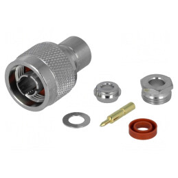 Mufă N Tată Drept 50Ω Lipire PTFE | Electronic-mag.ro | Componente Electronice