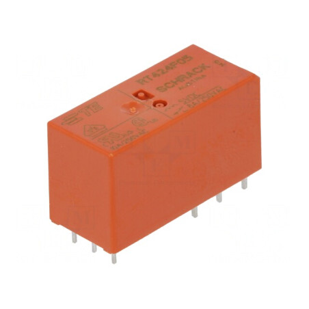 Releu electromagnetic DPDT 5VDC 8A PCB | Electronic-mag.ro | Componente Electronice