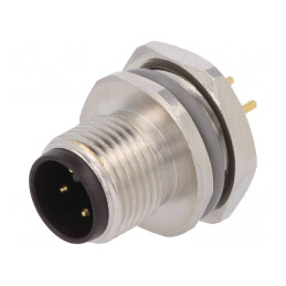 Soclu M12 4-Pin Tată IP67 250V | Electronic-mag.ro | Componente Electronice
