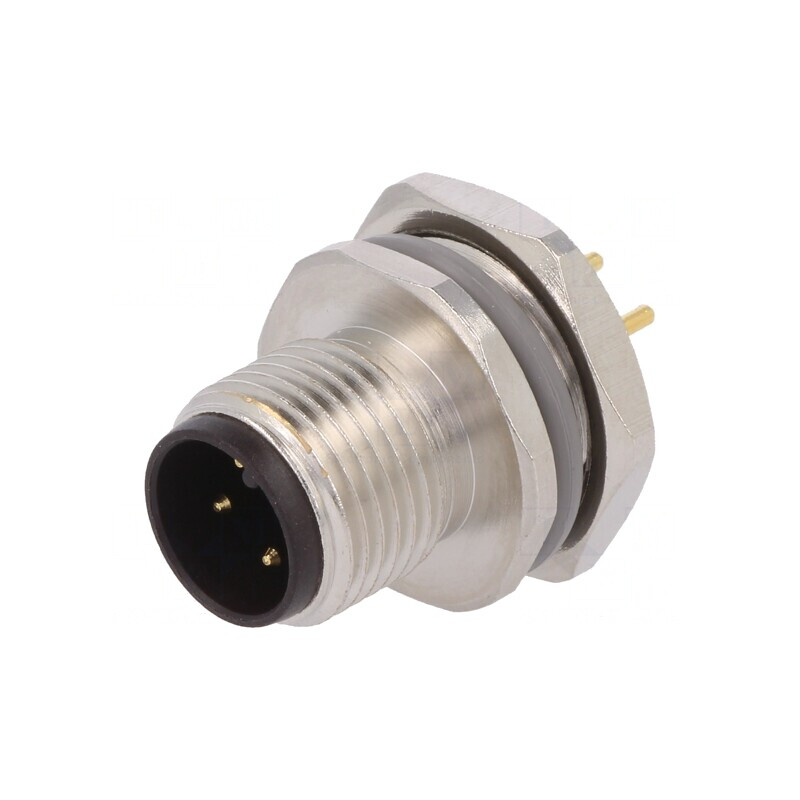 Soclu M12 4-Pin Tată IP67 250V | Electronic-mag.ro | Componente Electronice