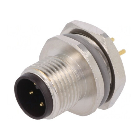 Soclu M12 4-Pin Tată IP67 250V | Electronic-mag.ro | Componente Electronice