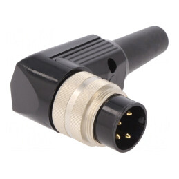 Mufă Tată M16 Lipire pe Cablu 4 PIN 5A 250V IP40 | Electronic-mag.ro | Componente Electronice