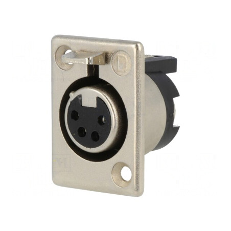 Soclu XLR Mamă 4 Pin 50V | Electronic-mag.ro | Componente Electronice