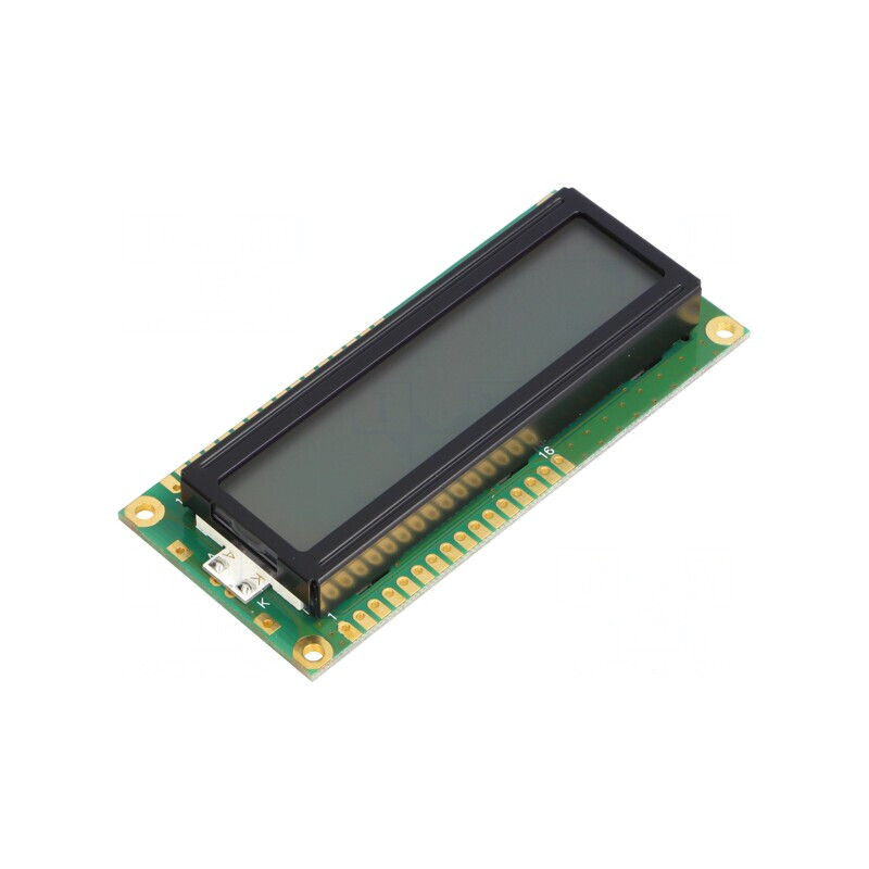 Afișaj LCD Alfanumeric 16x2 cu LED 80x36mm | Electronic-mag.ro | Componente Electronice