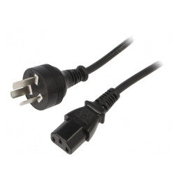 Cablu Alimentare IEC C13 1.8m Negru | Electronic-mag.ro | Componente Electronice
