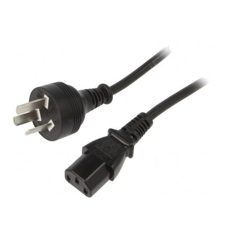 Cablu Alimentare IEC C13 1.8m Negru | Electronic-mag.ro | Componente Electronice