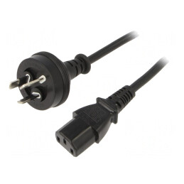 Cablu Alimentare 1,8m 3x0,75mm2 AS/NZS 3112 la IEC C13 PVC | Electronic-mag.ro | Componente Electronice
