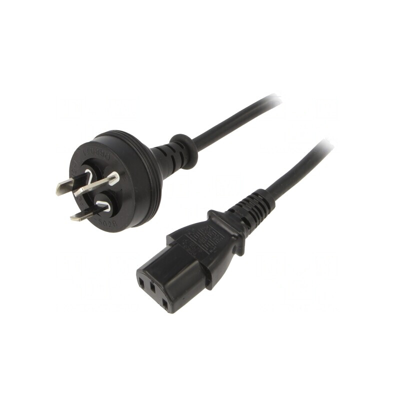 Cablu Alimentare 1,8m 3x0,75mm2 AS/NZS 3112 la IEC C13 PVC | Electronic-mag.ro | Componente Electronice
